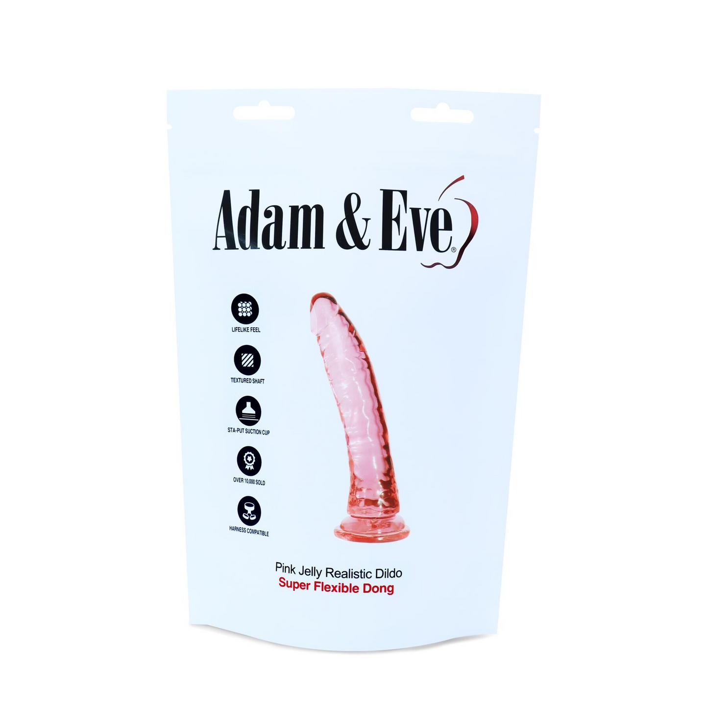 Adam & Eve Pink Jelly Realistic Dildo