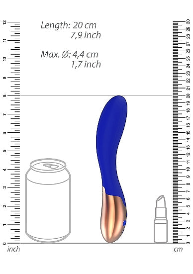 Shots Toys Elegance Posh Heating G-Spot Vibrator Blue