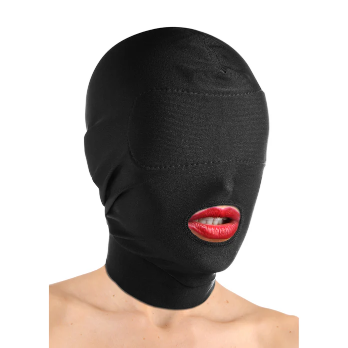 Disguise Open Mouth Hood w Blindfold