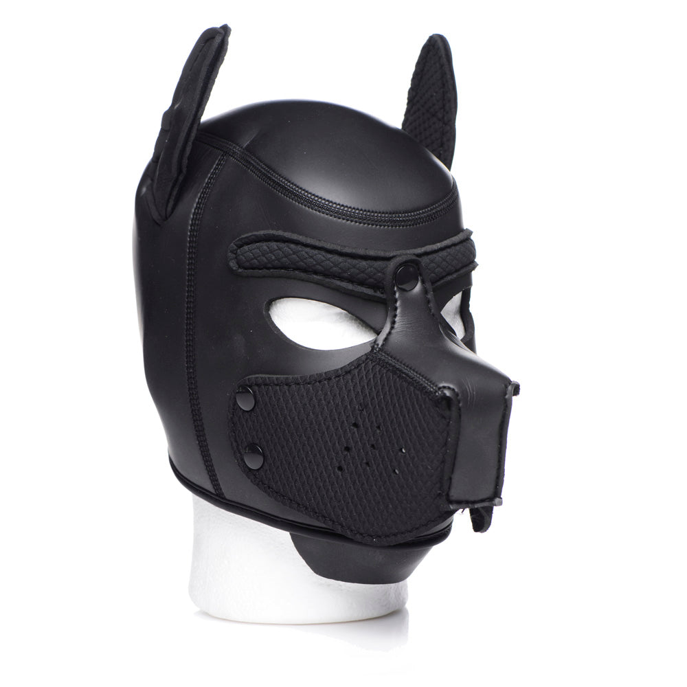 Spike Neoprene Puppy Hood - Black