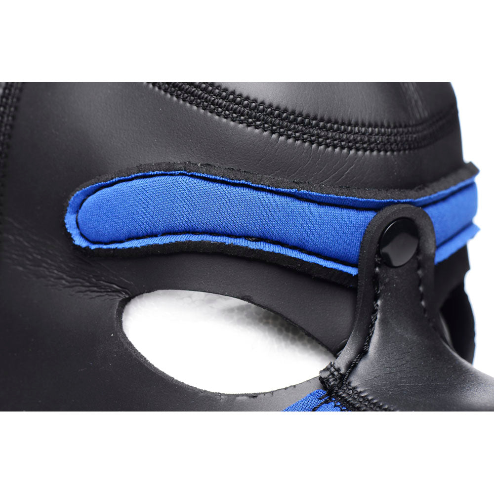 Spike Neoprene Puppy Hood - Blue