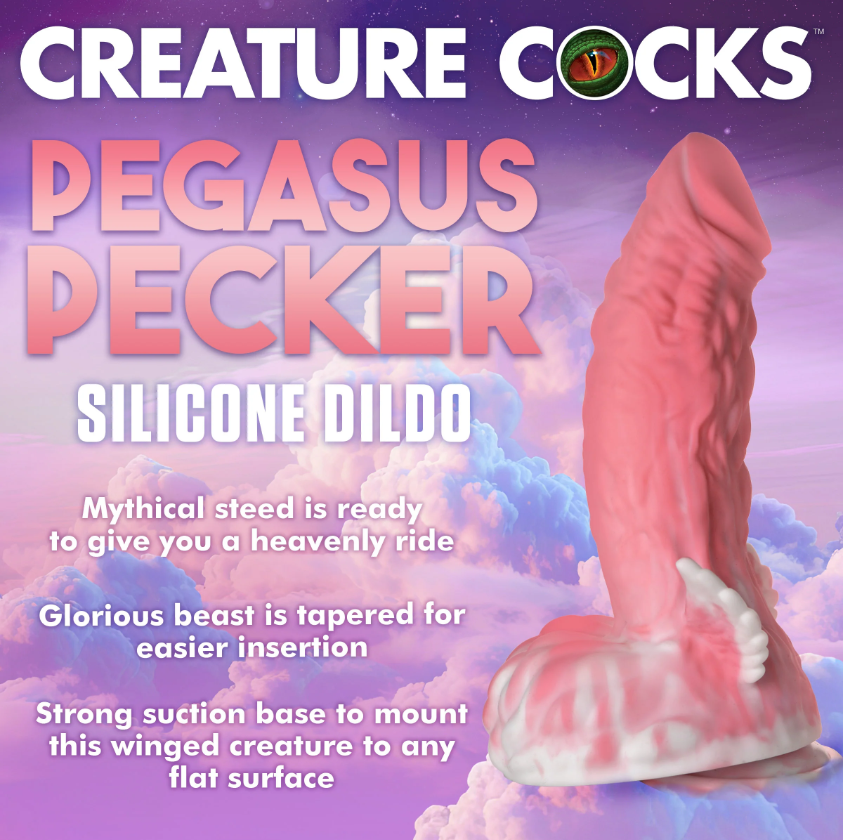 Pegasus Pecker Winged Silicone Dildo