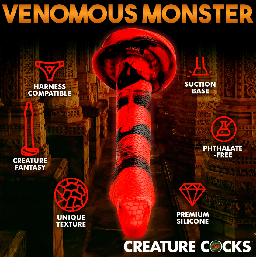 King Cobra - Large 14" Silicone Dong