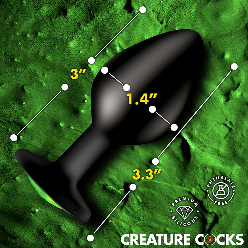 Creature Eye Green Eye Silicone Butt Plug - Small