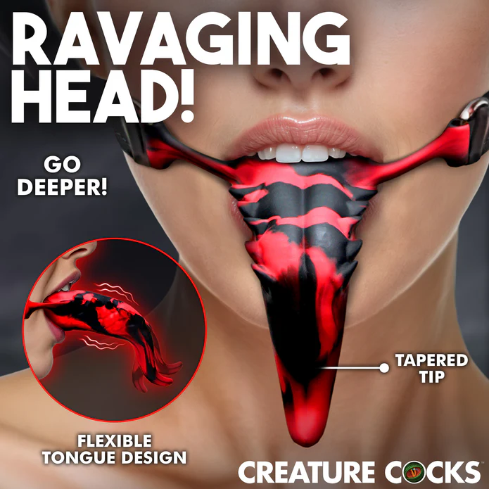 Silicone Barbed Tongue - Red